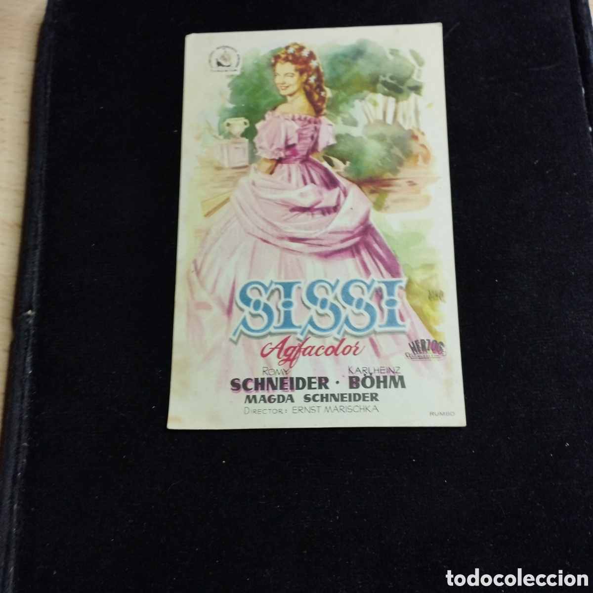 Cine: Programa de cine, sencillo. Sissi. Romy Schneider. 1956. Monumental y Clav&eacute;. Matar&oacute;