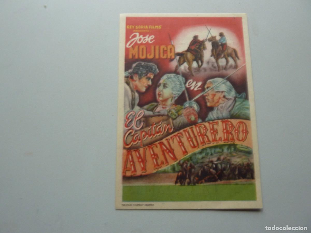 Cine: Folleto de cine EL CAPITAN AVENTURERO con publicidad