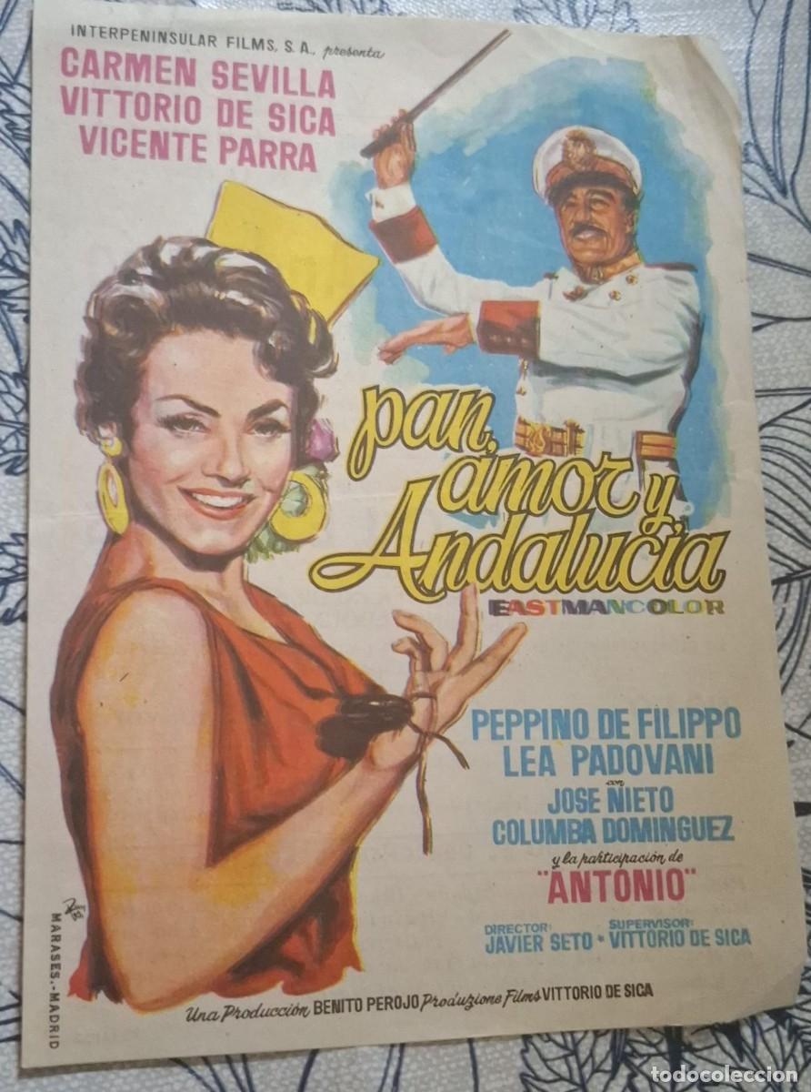 Cine: PAN, AMOR Y ANDALUCIA - PROGRAMA