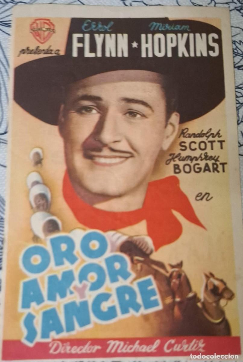 Cine: ORO, AMOR Y SANGRE - PROGRAMA