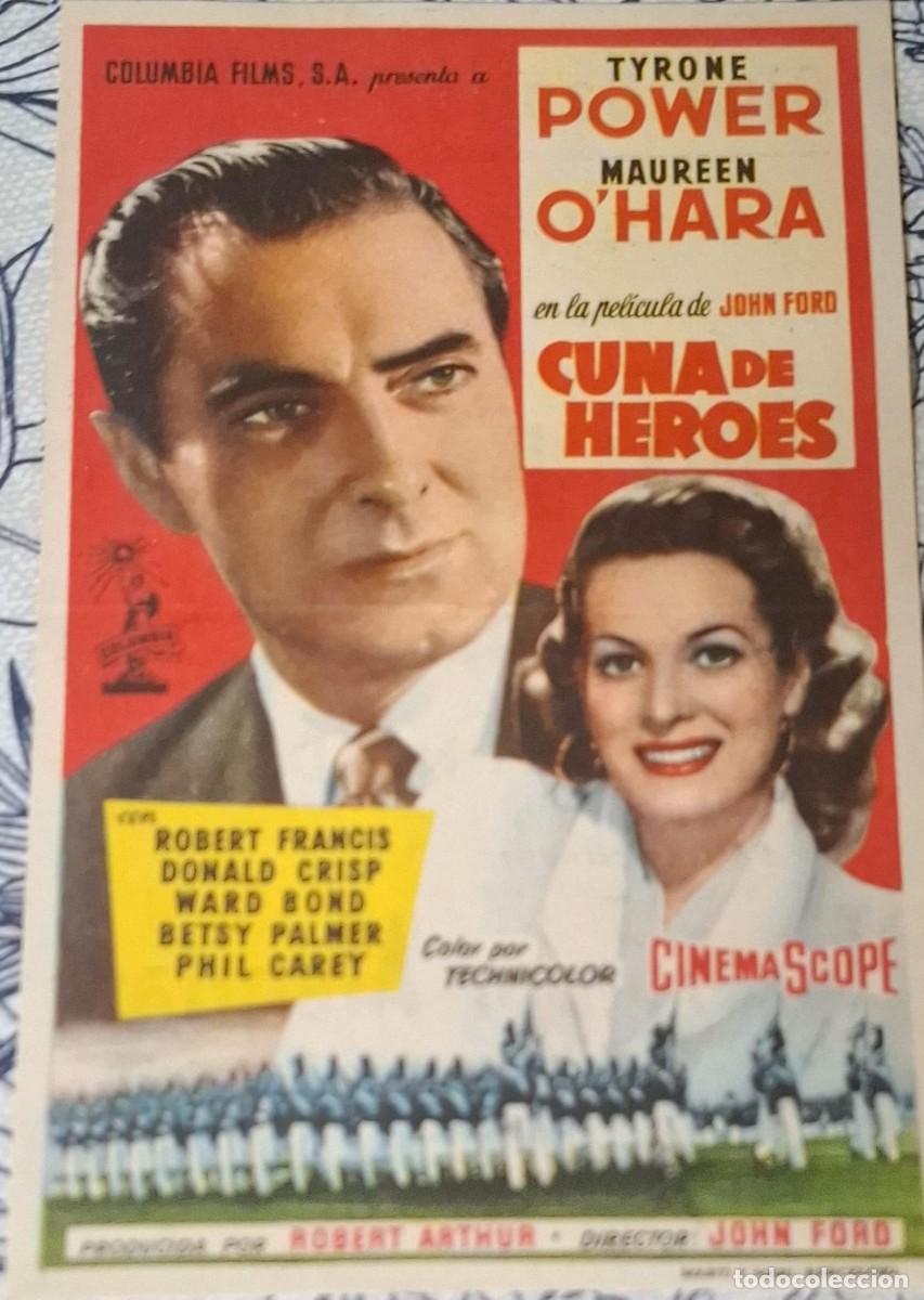 Cine: CUNA DE HEROES - PROGRAMA