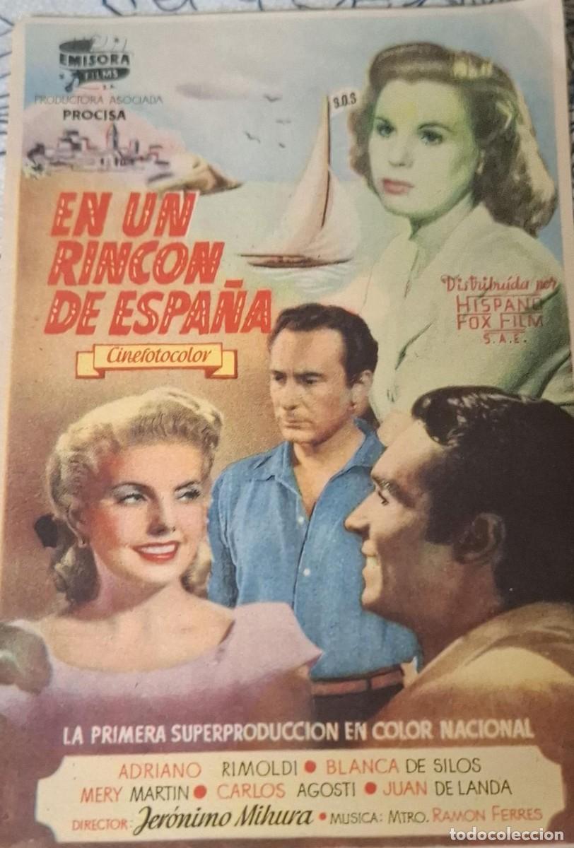 Cine: EN UN RINCON DE ESPA&Ntilde;A - PROGRAMA