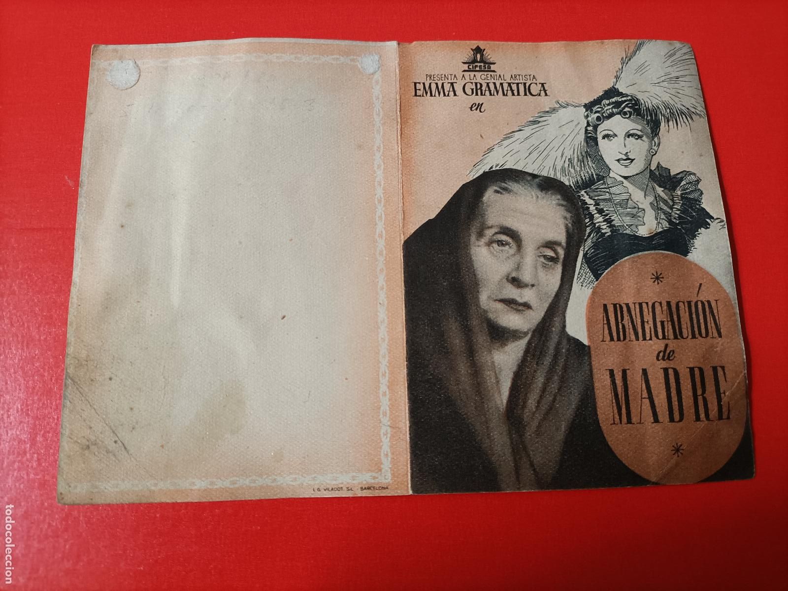 Cine: ABNEGACI&Oacute;N DE MADRE. CON EMMA GRAMATICA, ES DOBLE. S/P. MUY BUEN ESTADO.