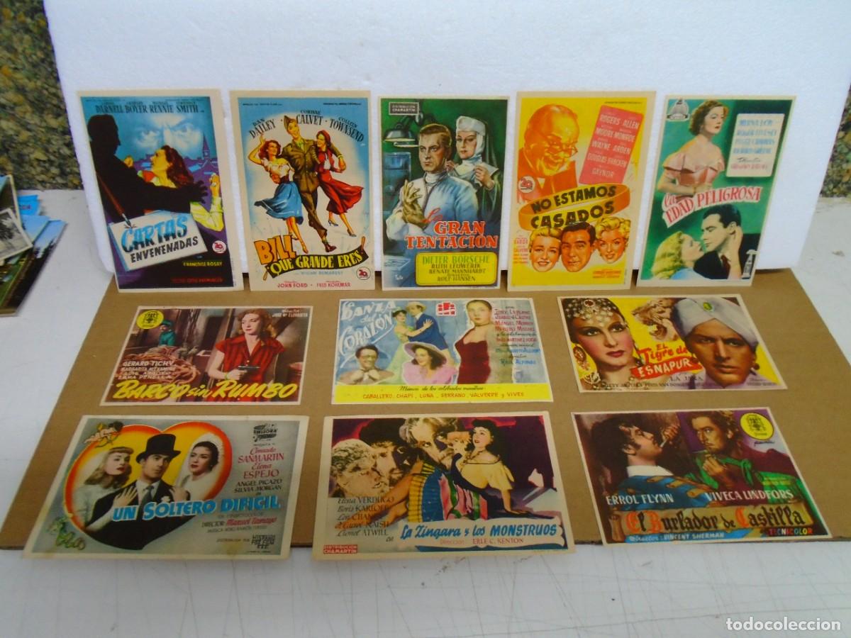 Cine: CINE.LOTE DE 11 PROGRAMAS ANTIGUOS CON PUBLICIDAD DE CINES DE HELLIN(ALBACETE)VER TITULOS.