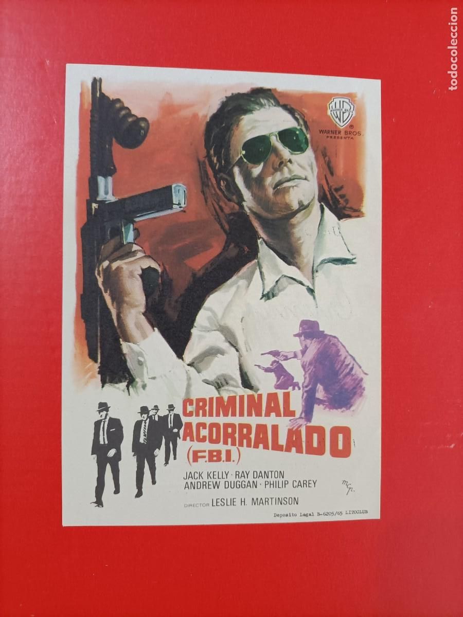 Cine: CRIMINAL ACORRALADO. C/P. CINE ALB&Eacute;NIZ DE M&Aacute;LAGA. EST&Aacute; NUEVO.