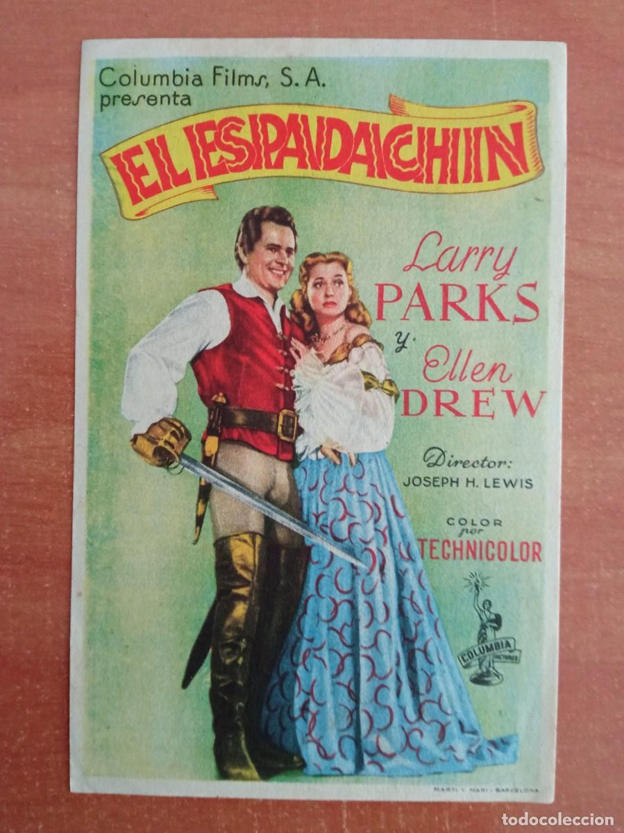 Cine: EL ESPADACHIN, LARRY PARKS, CINES CARMEN Y ECON&Oacute;MICO., PALAMOS