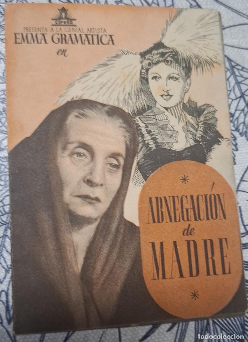 Cine: ABNEGACION DE MADRE - PROGRAMA DE CINE
