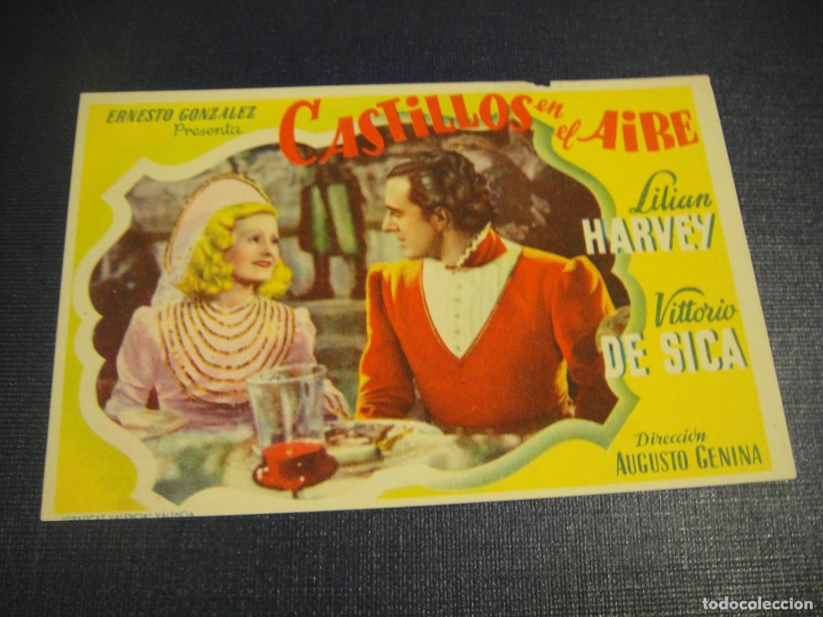 Cine: castillos en el aire - folleto de mano - sin publicidad de cine