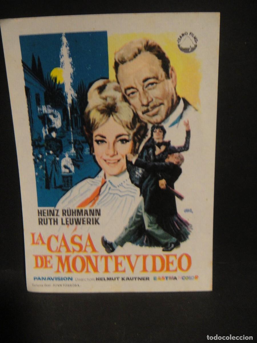 Cine: la casa de montevideo - folleto de mano - sin publicidad de cine