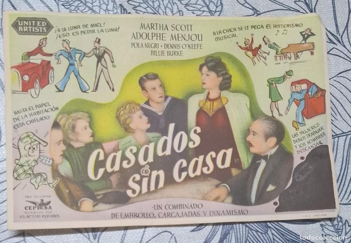 Cine: CASADOS SIN CASA - PROGRAMA DE CINE