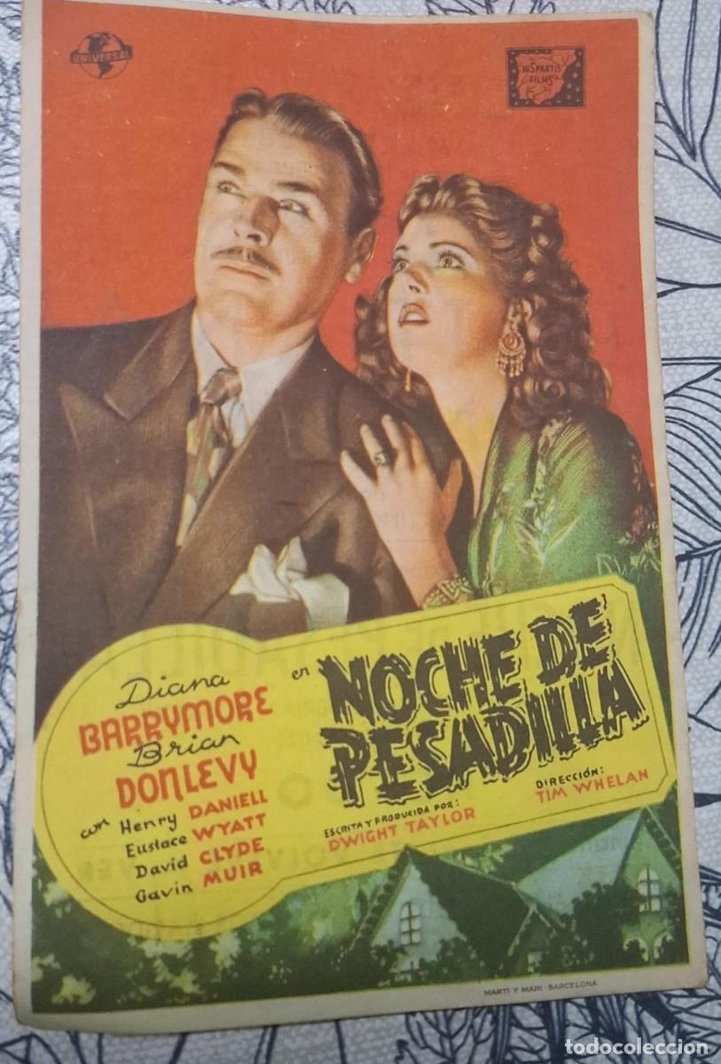 Cine: NOCHE DE PESADILLA - PROGRAMA DE CINE