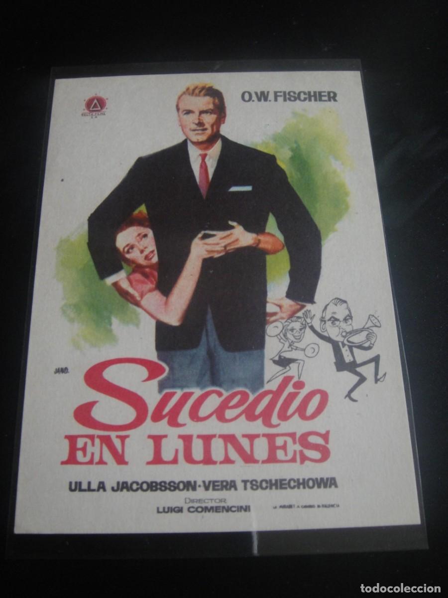 Cine: sucedio en lunes - folleto de mano - sin publicidad de cine