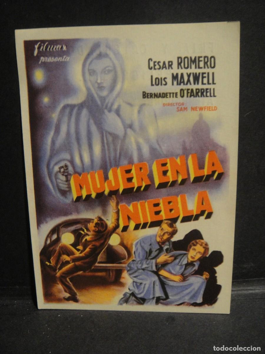 Cine: mujer en la niebla - folleto de mano - sin publicidad de cine