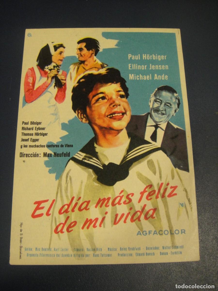 Cine: el dia mas feliz de mi vida - folleto de mano - sin publicidad de cine