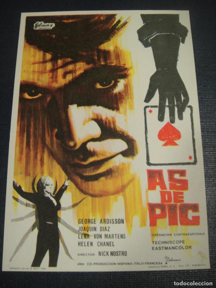 Cine: as de pic - folleto de mano - sin publicidad de cine