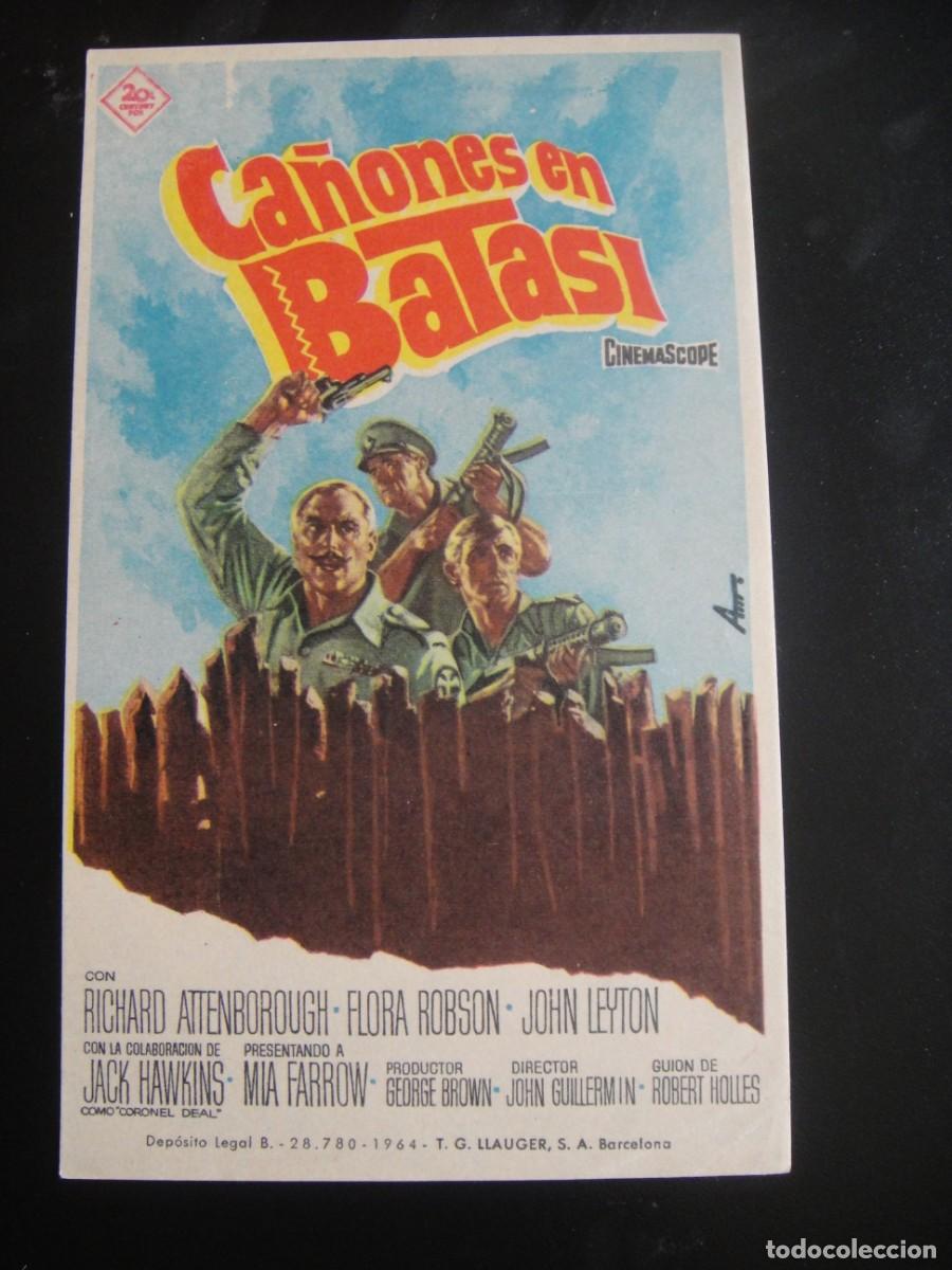 Cine: ca&ntilde;ones en batasi - folleto de mano - sin publicidad de cine