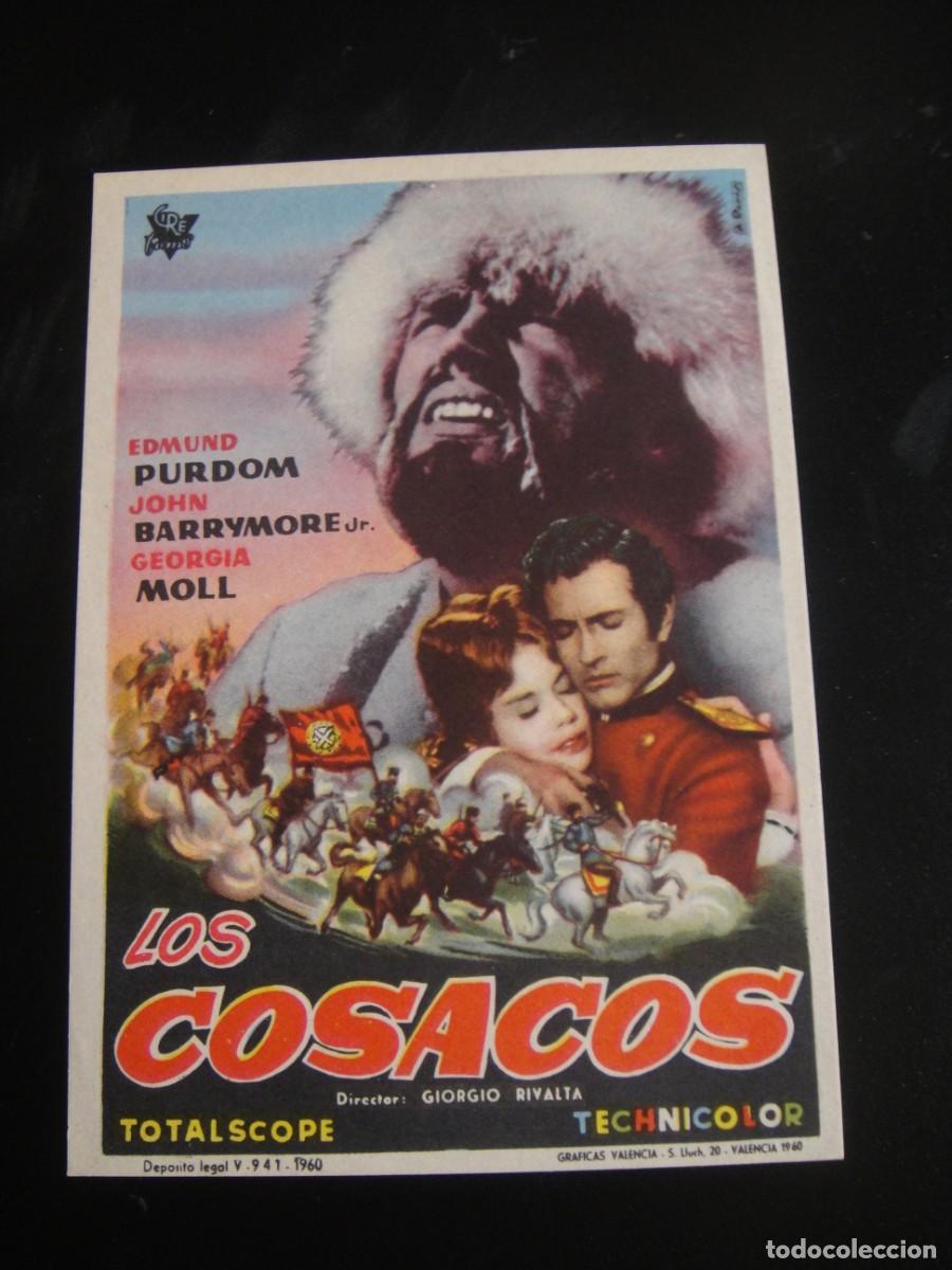 Cine: los cosacos - folleto de mano - sin publicidad de cine
