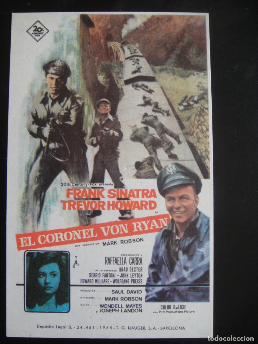 Cine: el coronel von ryan - folleto de mano - sin publicidad de cine