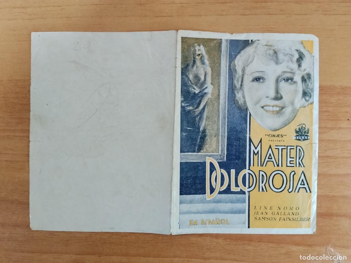 Cine: MORADO-- PROGRAMA DE CINE ----MATER DOLOROSA