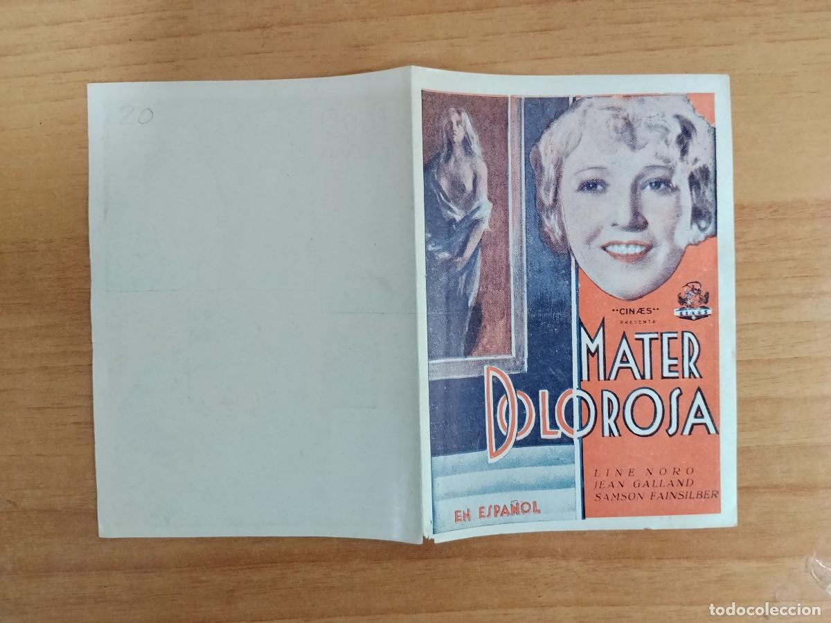 Cine: MORADO-- PROGRAMA DE CINE ----MATER DOLOROSA