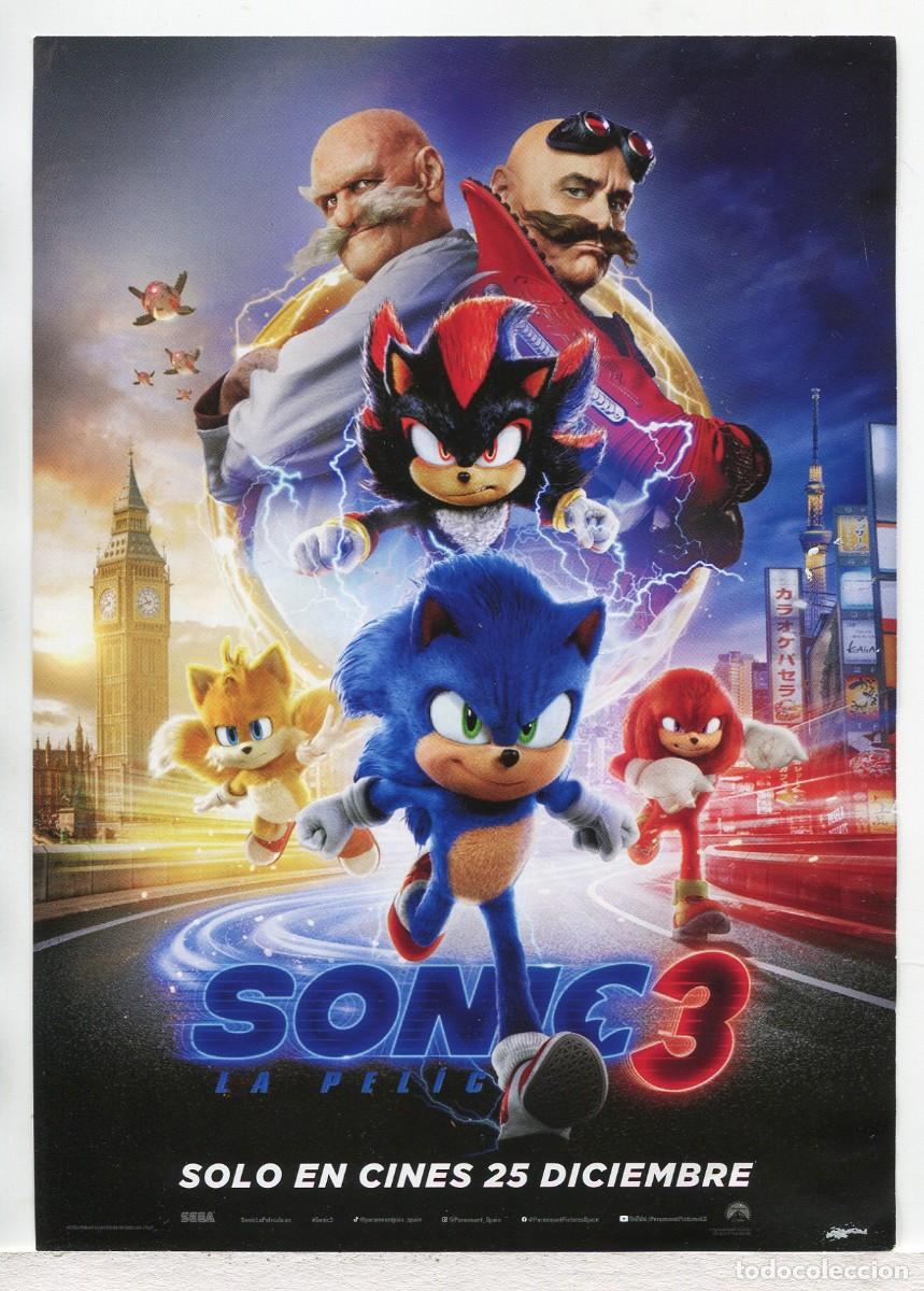 Cine: SONIC 3. 15 X 21 cms.