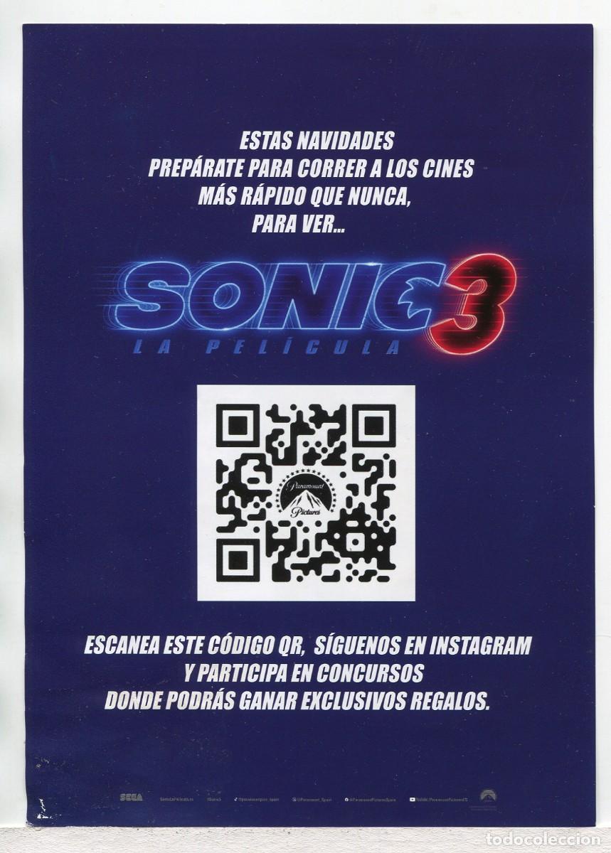 Cine: SONIC 3. 15 X 21 cms. - Foto 2