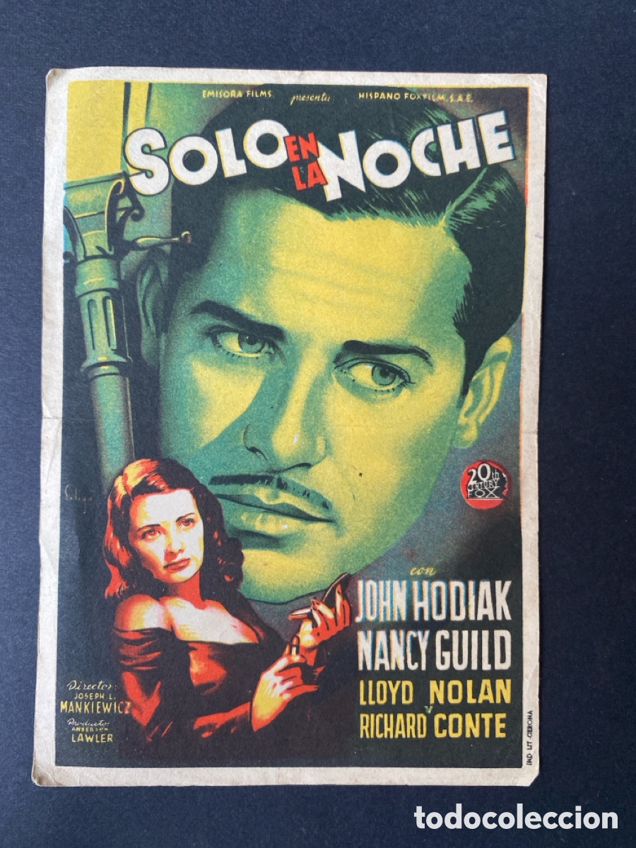 Cine: Programa de cine Solo en la noche