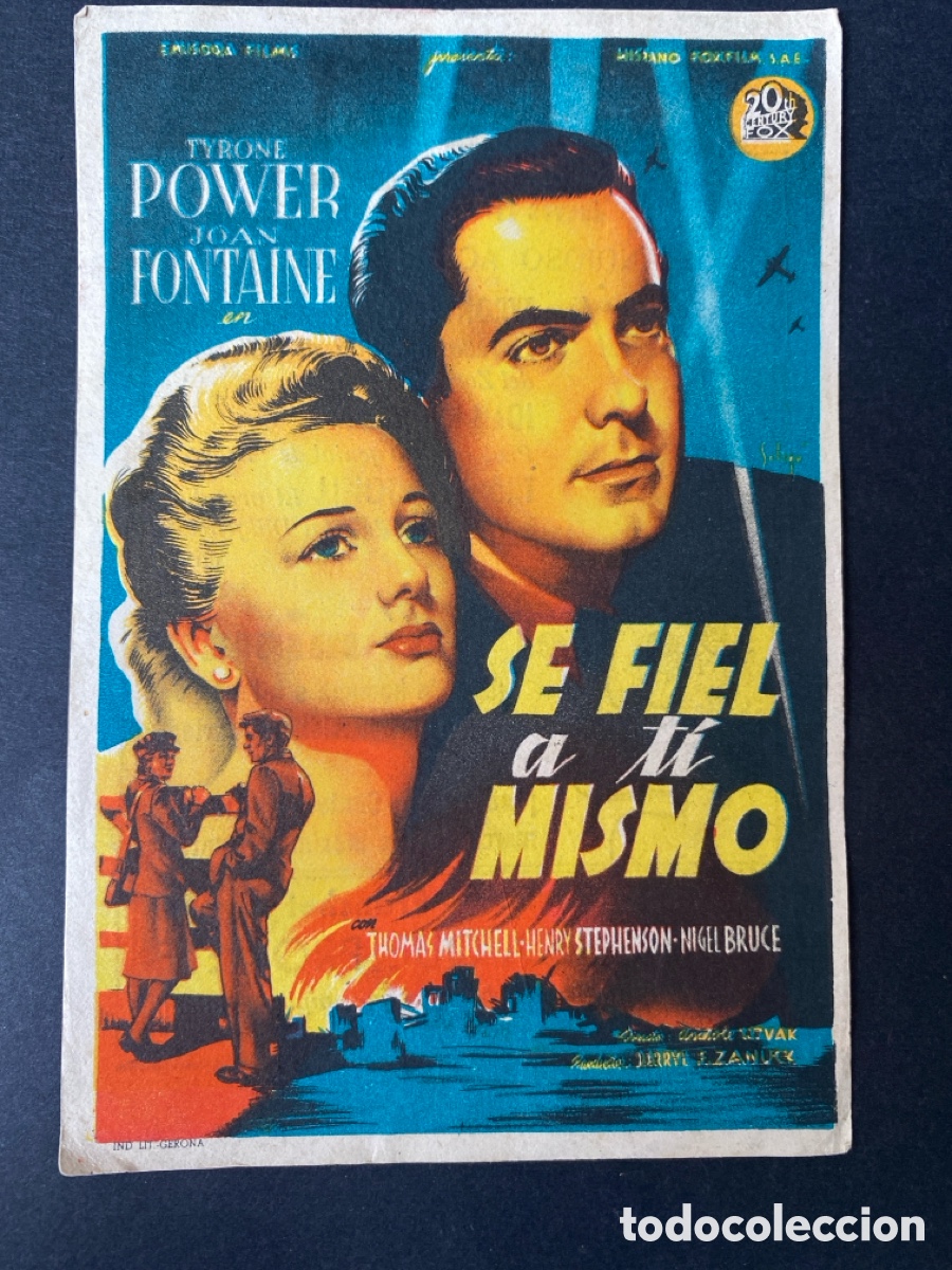 Cine: Programa de cine Se fiel a ti mismo