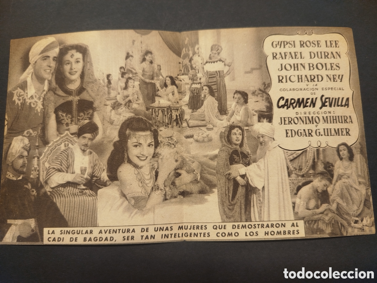 Cine: MUCHACHAS DE BAGDAD FOLLETO DOBLE - Foto 2