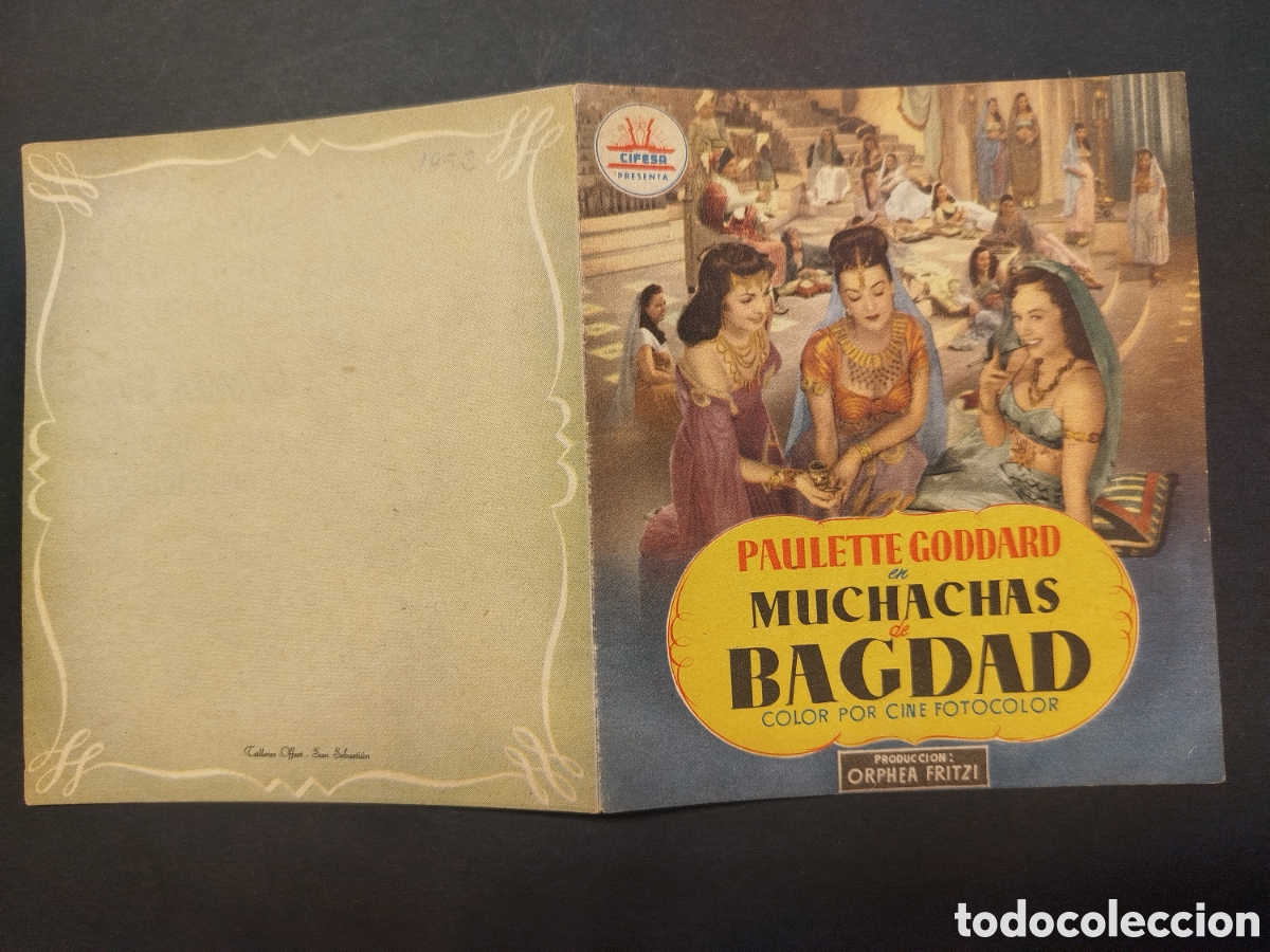 Cine: MUCHACHAS DE BAGDAD FOLLETO DOBLE - Foto 1
