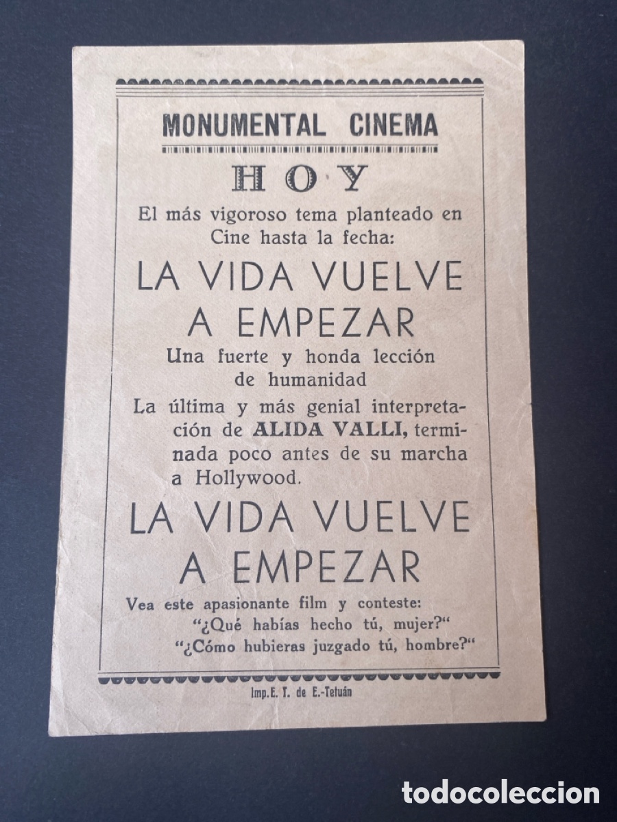 Cine: Programa de cine La vida vuelve a empezar - Foto 2