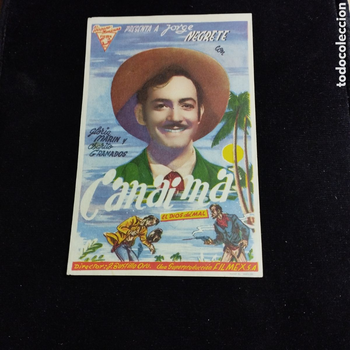 Cine: Programa de cine, sencillo. Canaima. Jorge Negrete.