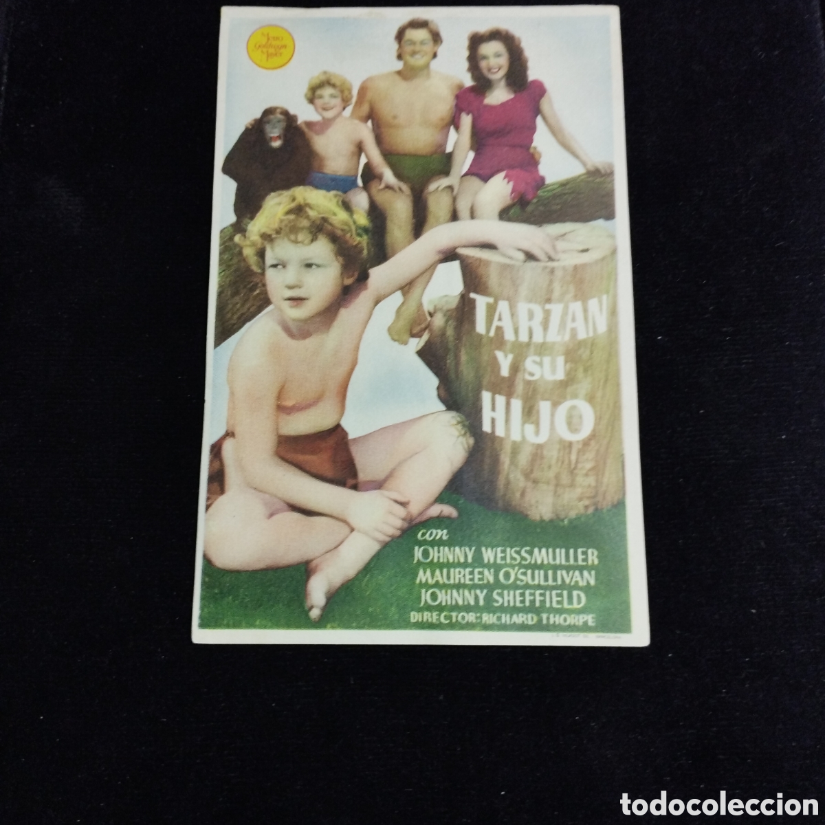 Cine: Programa de cine, sencillo. Tarz&aacute;n y su hijo. Johnny Weissmuller. Maureen O'sullivan. Cine Norba