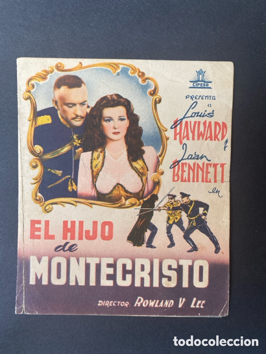 Cine: Programa de cine El hijo del monte cristo