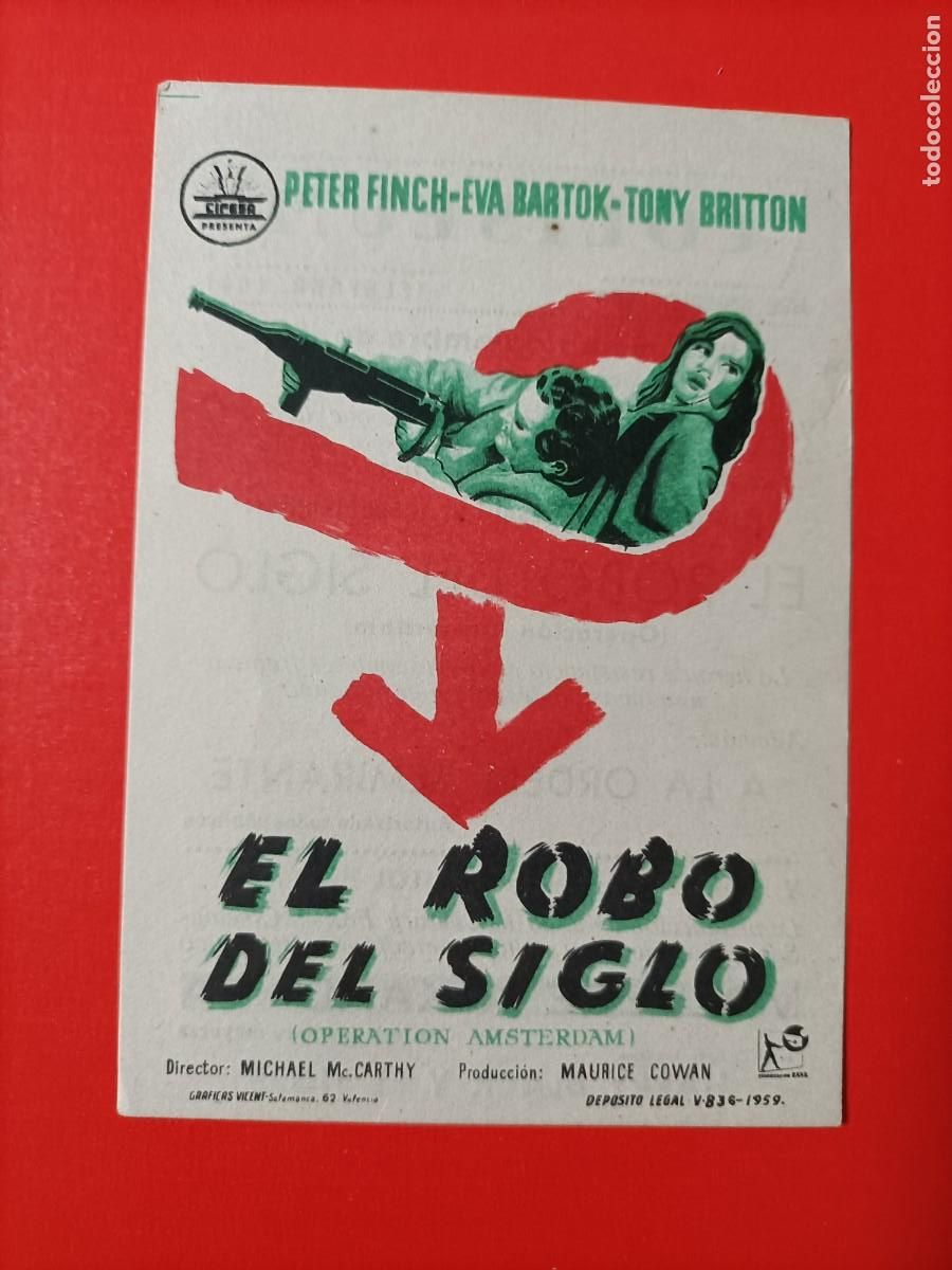Cine: EL ROBO DEL SIGLO, OPERACI&Oacute;N AMSTERDAM. C/P. COLISEUM. EST&Aacute; NUEVO.