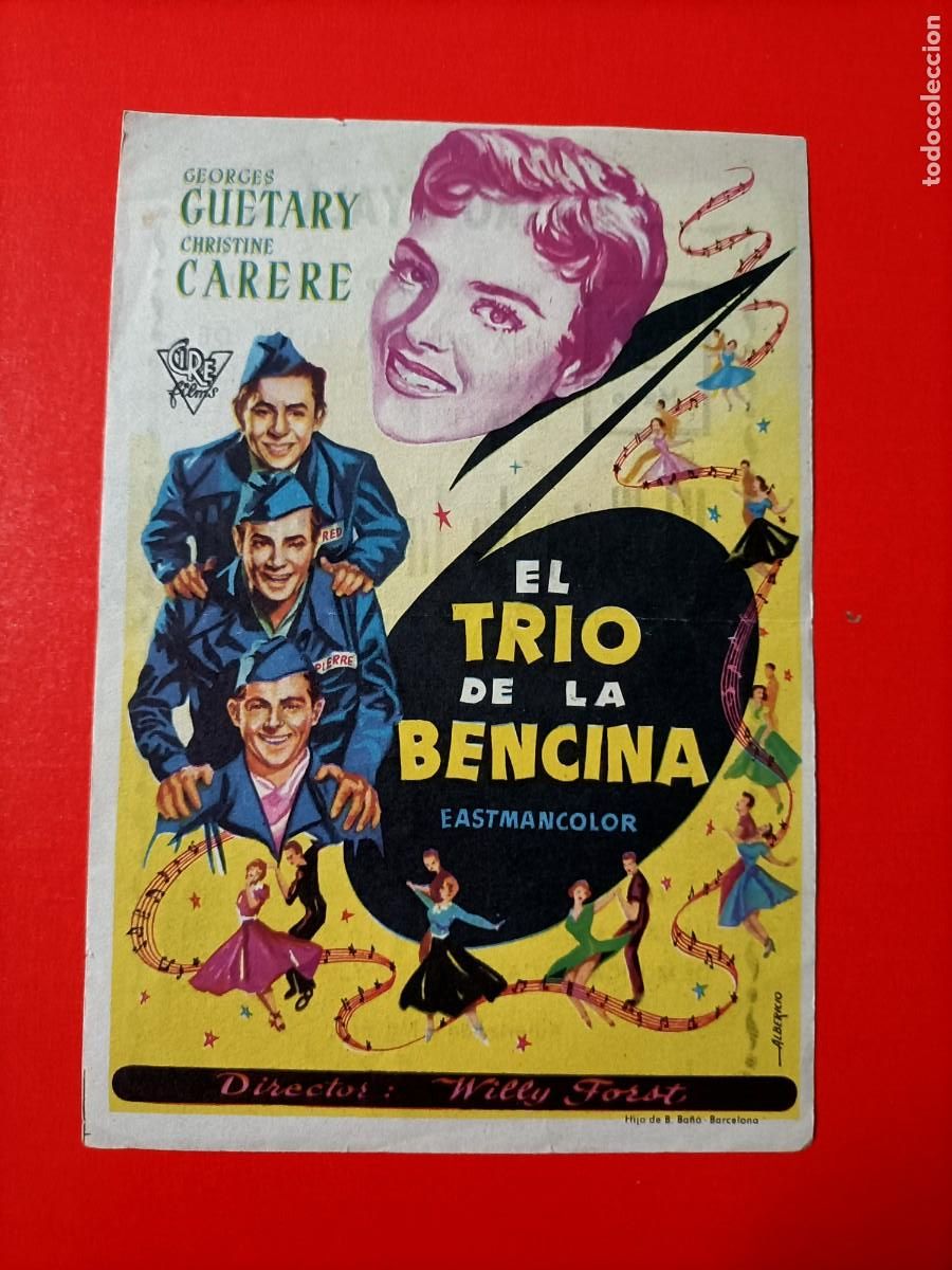 Cine: EL TRIO DE LA BENCINA. C/P. TEATRO AYALA. EST&Aacute; NUEVO. GEORGES GUETARY.