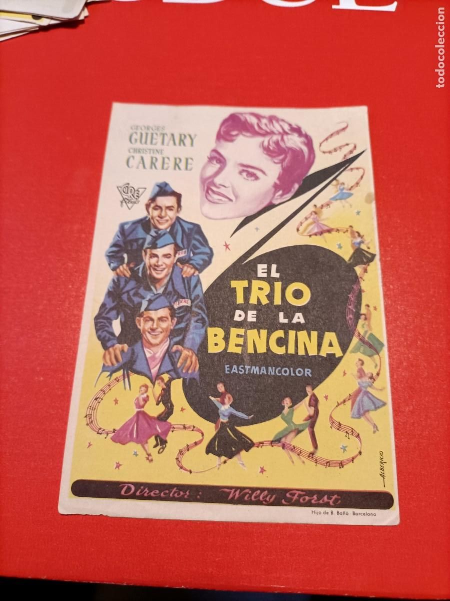 Cine: EL TRIO DE LA BENCINA. GEORGES GUETARY. S/P. EST&Aacute; NUEVO.