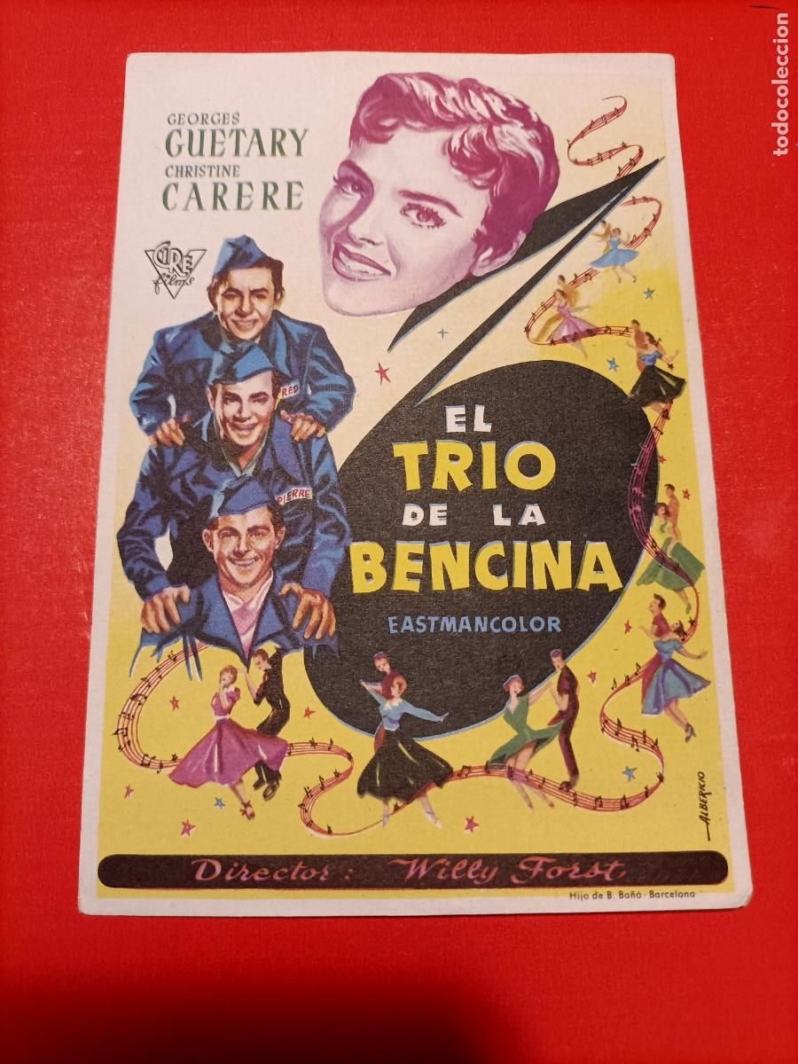 Cine: EL TRIO DE LA BENCINA. GEORGES GUETARY. S/P. EST&Aacute; NUEVO.