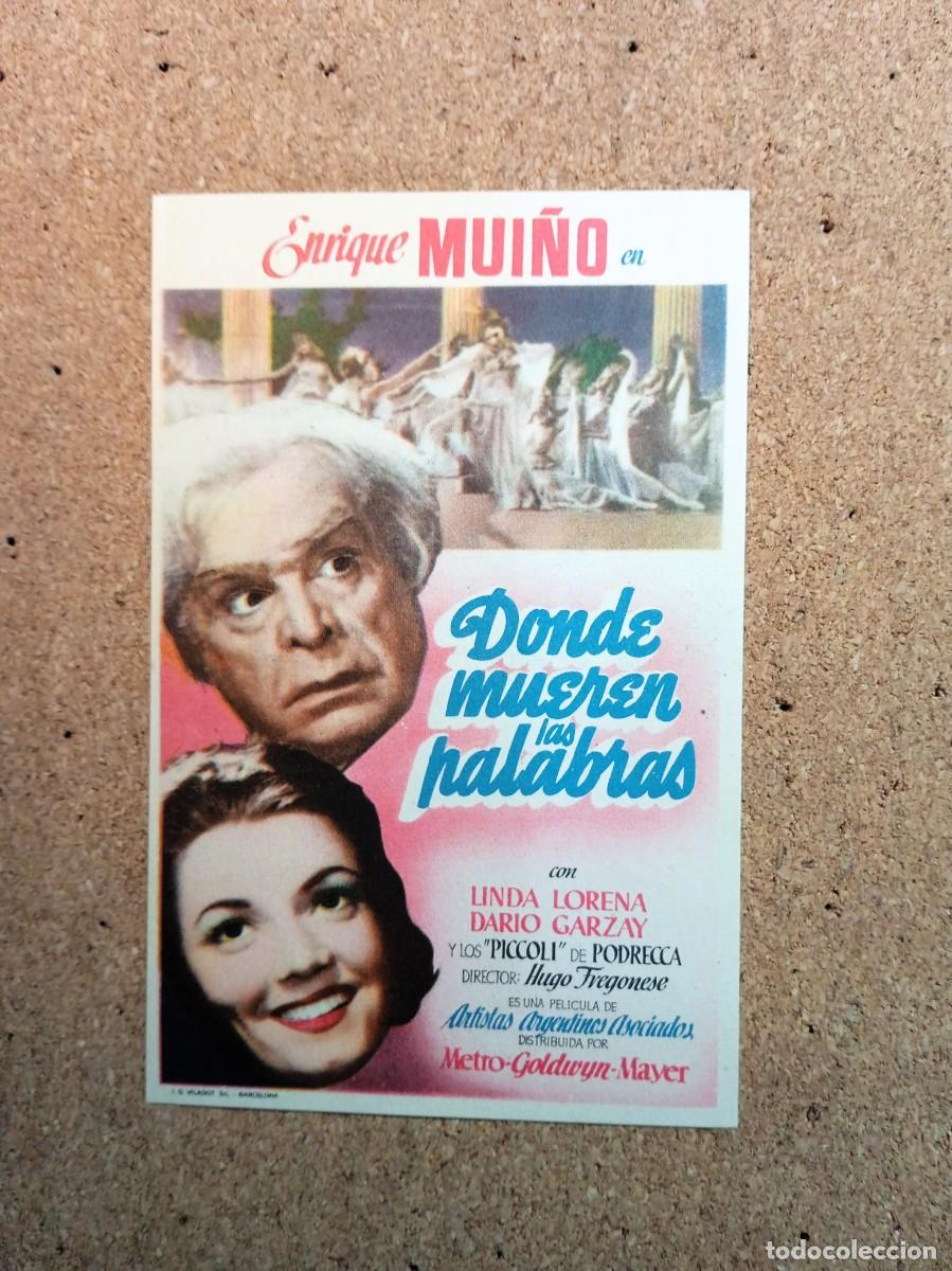Cine: FOLLETO DE MANO SIN PUBLCIDAD