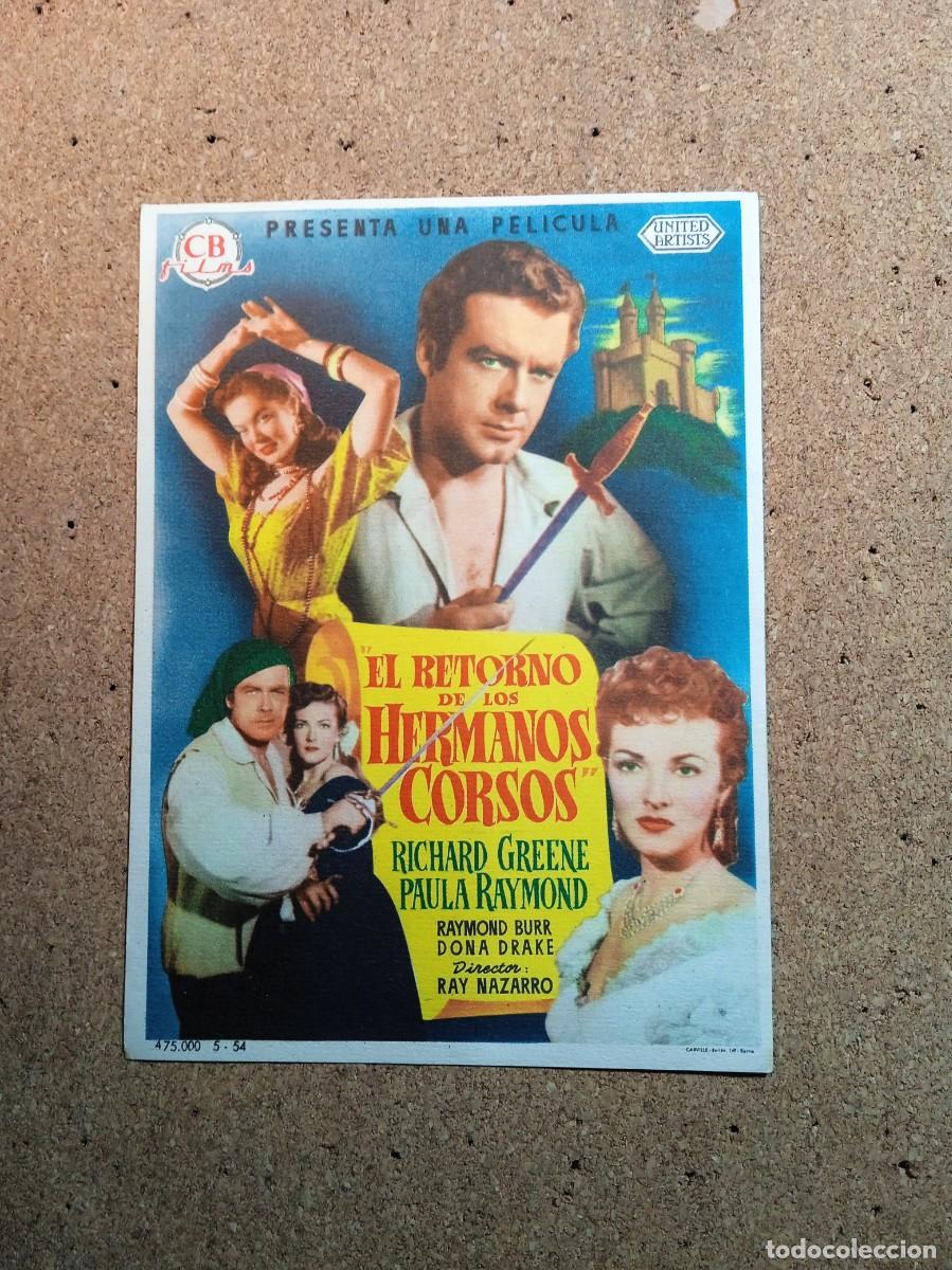  Flyers Publicitaires de films Anciens: FOLLETO DOBLE SIN PUBLICIDAD