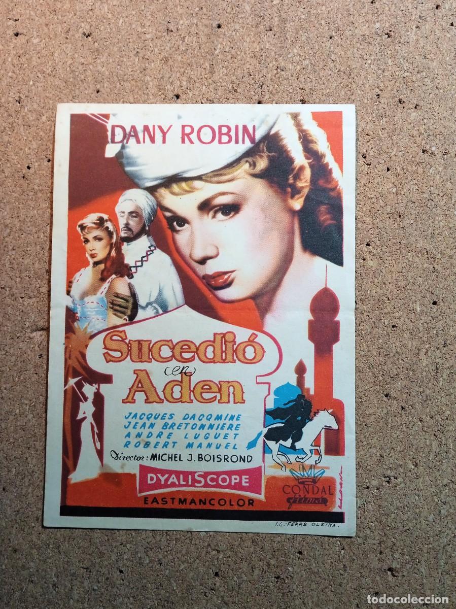  Flyers Publicitaires de films Anciens: FOLLETO DOBLE SIN PUBLICIDAD