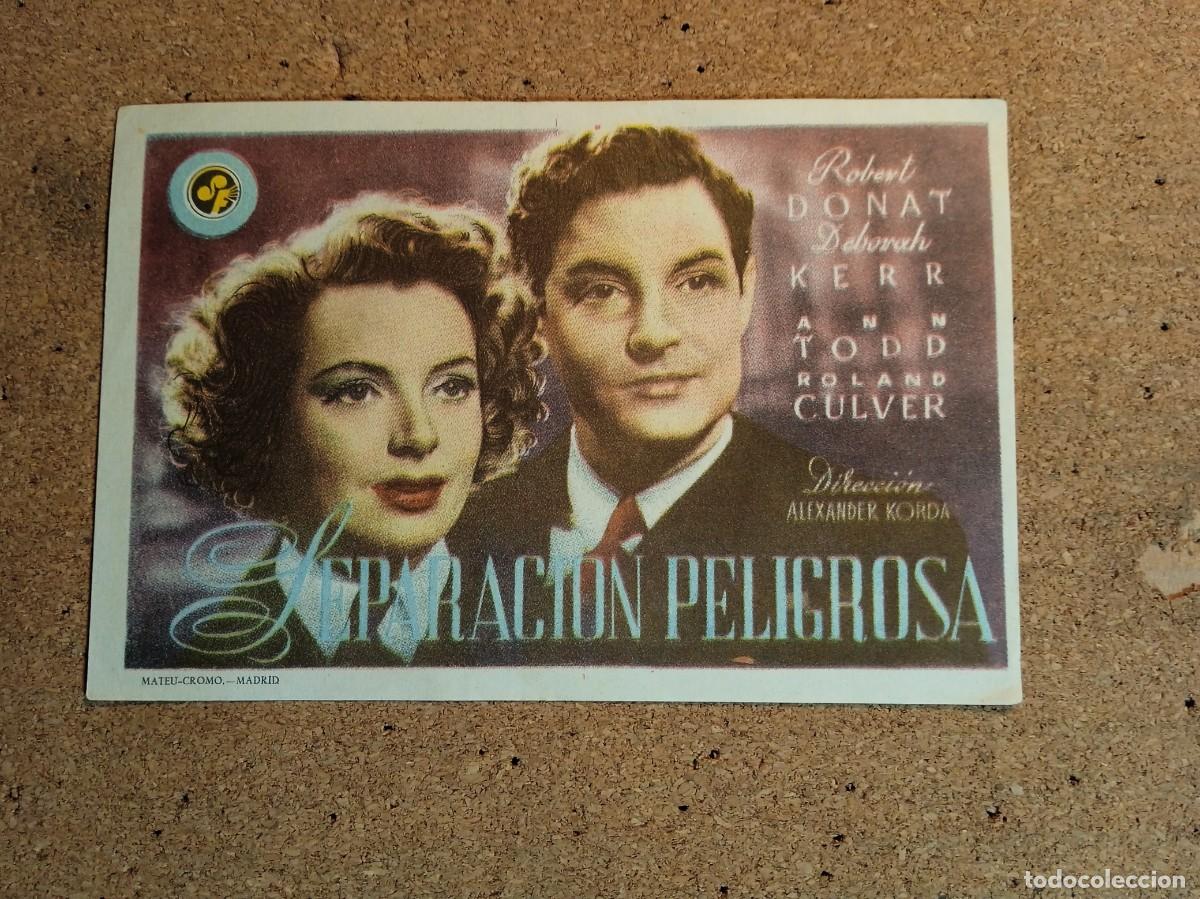 Folhetos de m&atilde;o de filmes antigos de cinema: FOLLETO DOBLE SIN PUBLICIDAD