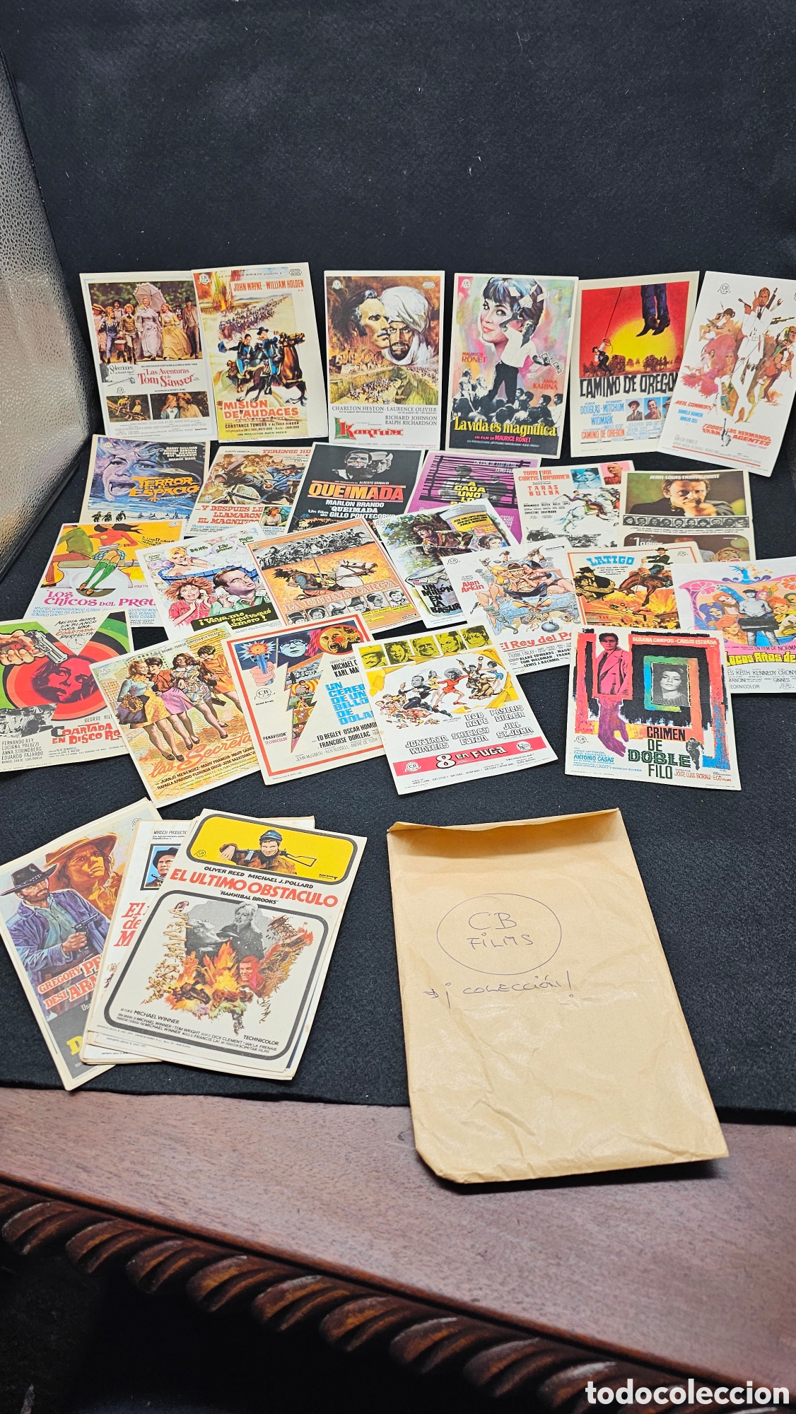 Cine: Colecci&oacute;n de 40 folletos de cine antiguo de mano ( CB FILMS )