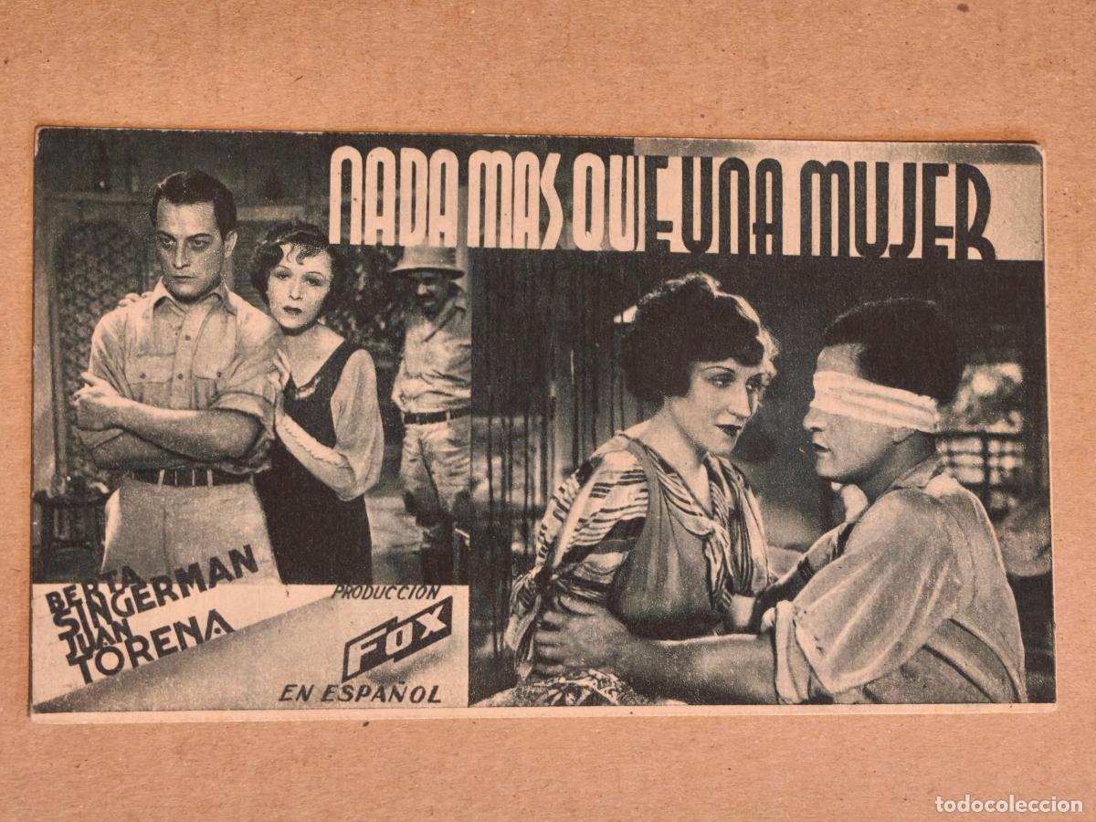 Kino: NADA MAS QUE UNA MUJER PROGRAMA DE CINE 1935