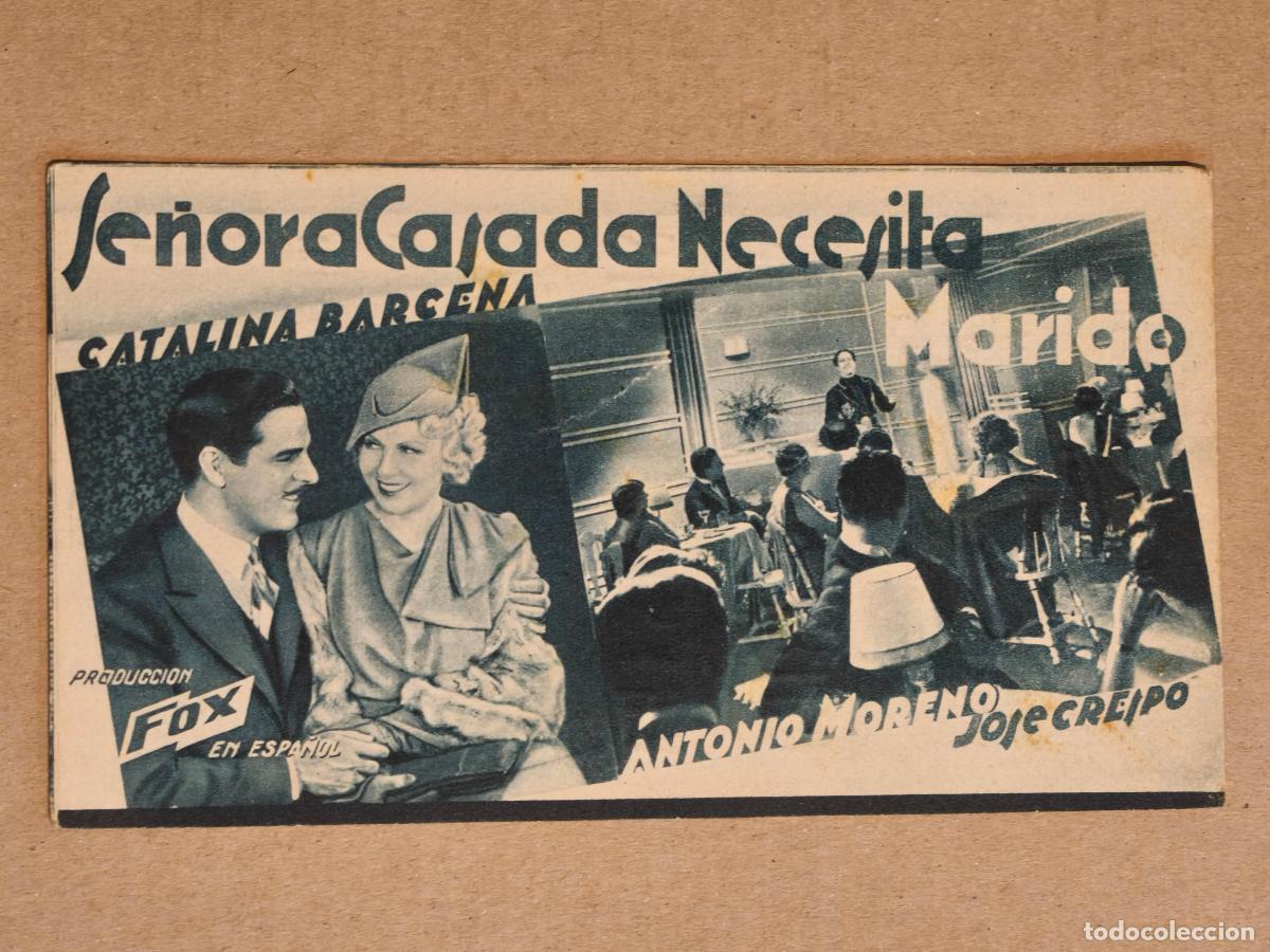 Cinema: CATALINA BARCENA PROGRAMA DE CINE 1935