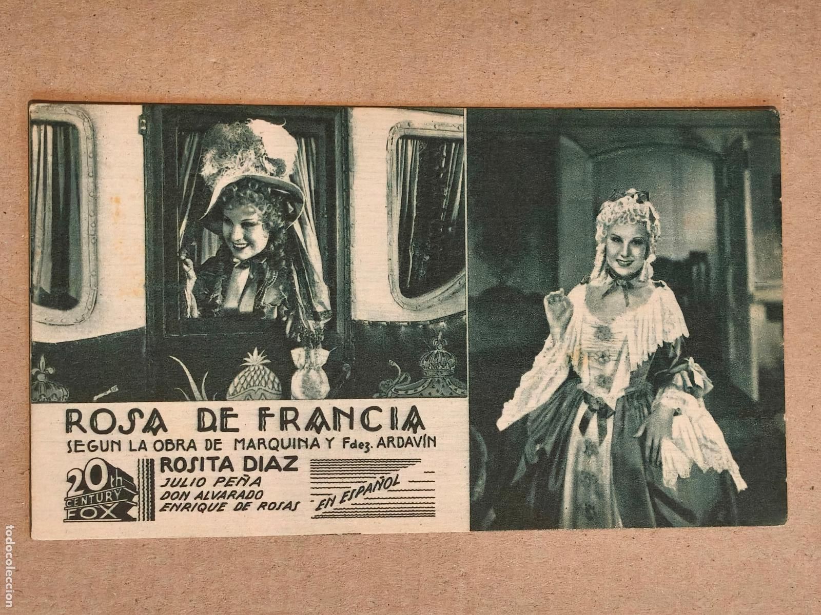 Kino: ROSA DE FRANCIA PROGRAMA DE CINE 1936