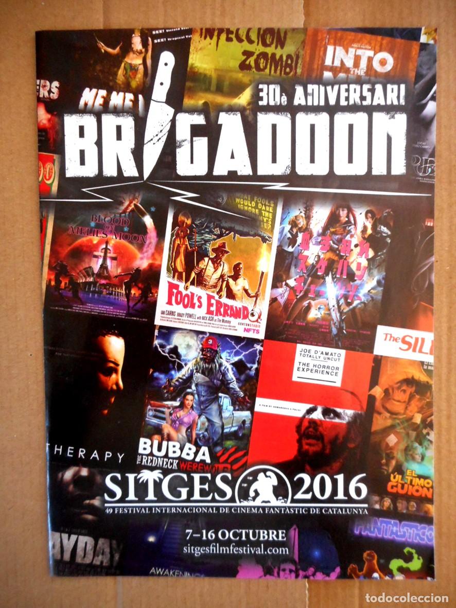 Cine: FOLLETO DE MANO DEL BRIGADOON 30 ANIVERSARIO (SITGES 2016)