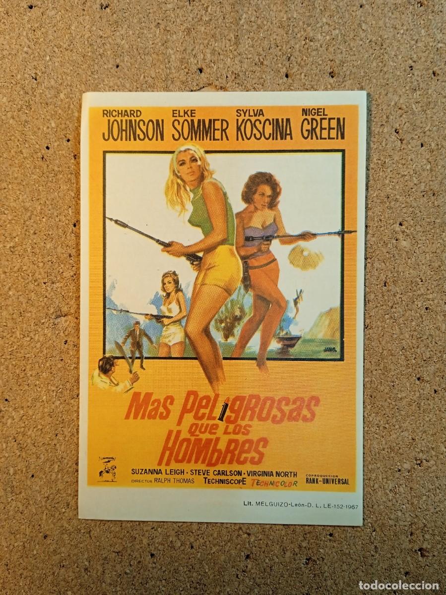 Folhetos de m&atilde;o de filmes antigos de cinema: FOLLETO DOBLE SIN PUBLICIDAD
