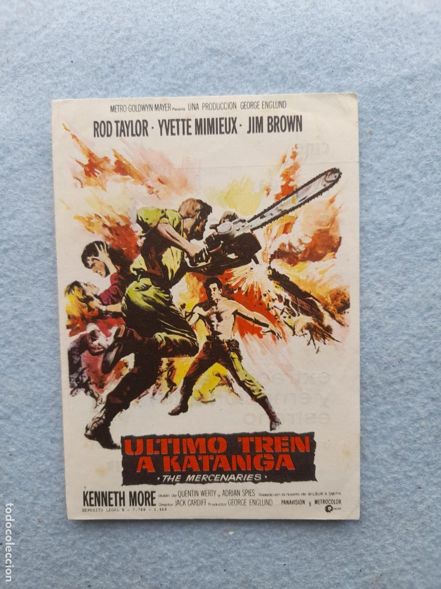 Cine: El &Uacute;ltimo Tren a Katanga. Rod Taylor. Yvette Mimieux. Jim Brown.