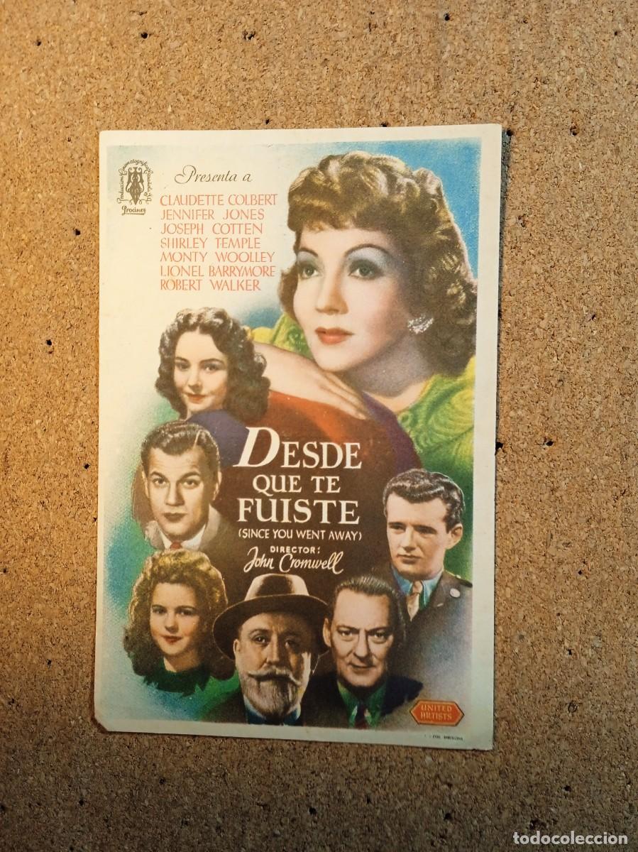 Cine: FOLLETO DOBLE SIN PUBLICIDAD